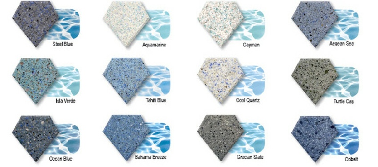 diamond brite pool re-plaster samples water color series